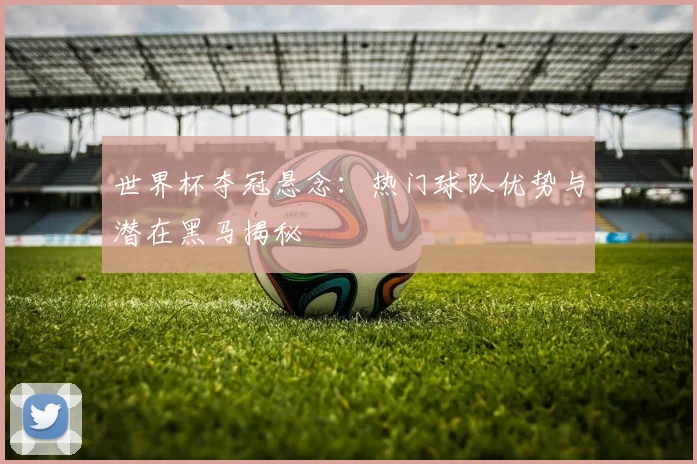 世界杯夺冠悬念:热门球队优势与潜在黑马揭秘